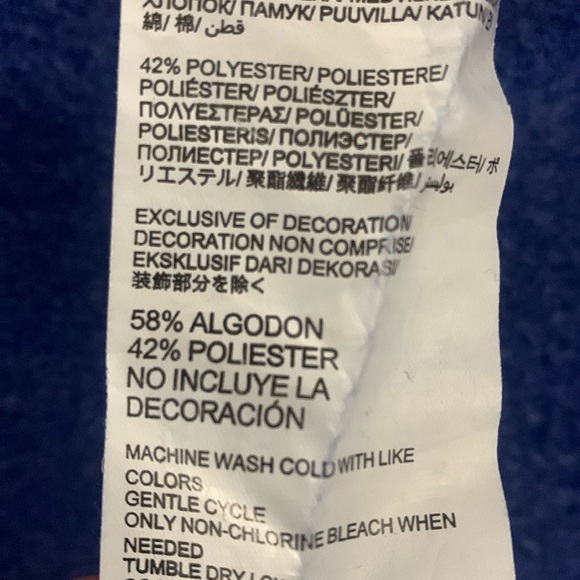 Men’s Philadelphia 76ers Fanatics Full-Zip Sweatshirt Hoodie Royal/Red M - Picture 9 of 9